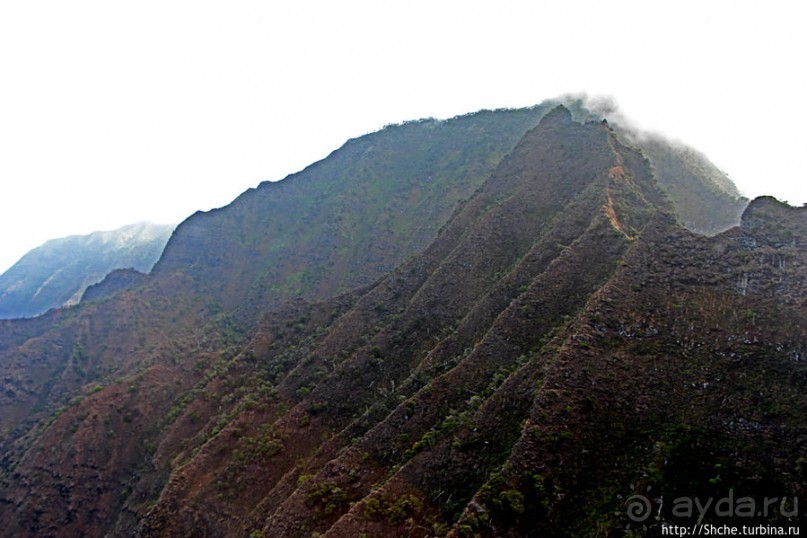 На вертолете над Кауаи. Этап 3. На Пали — берега крутых скал