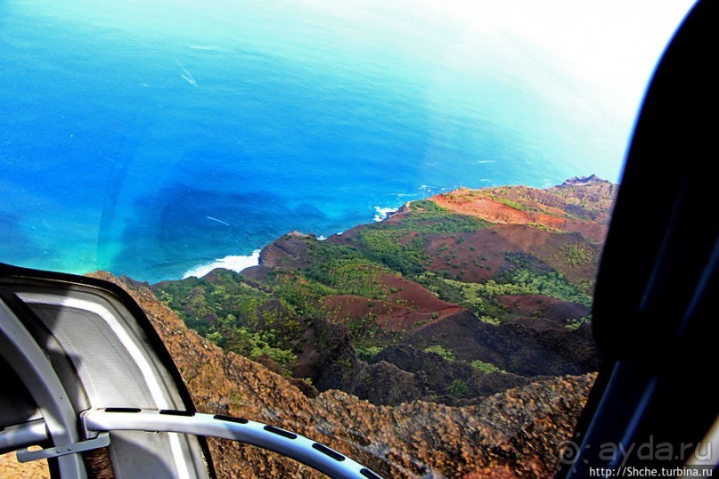 На вертолете над Кауаи. Этап 3. На Пали — берега крутых скал