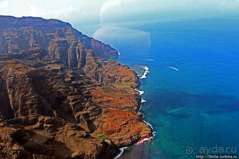 На вертолете над Кауаи. Этап 3. На Пали — берега крутых скал
