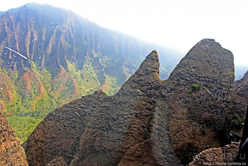 На вертолете над Кауаи. Этап 3. На Пали — берега крутых скал