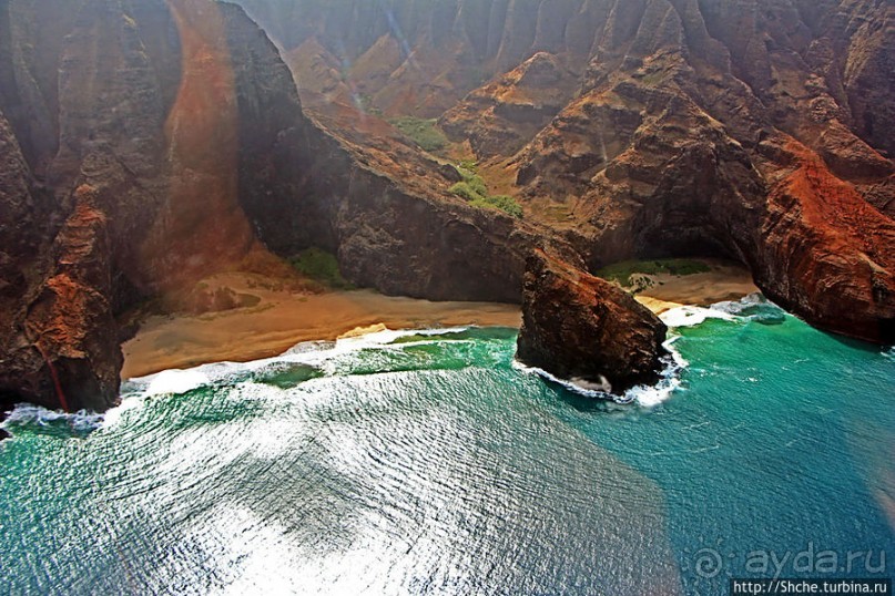 На вертолете над Кауаи. Этап 3. На Пали — берега крутых скал