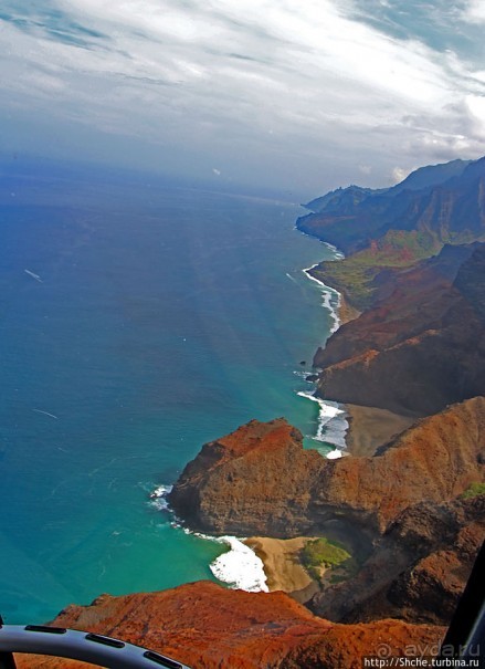 На вертолете над Кауаи. Этап 3. На Пали — берега крутых скал