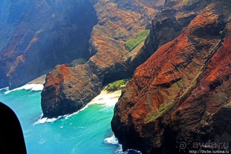 На вертолете над Кауаи. Этап 3. На Пали — берега крутых скал