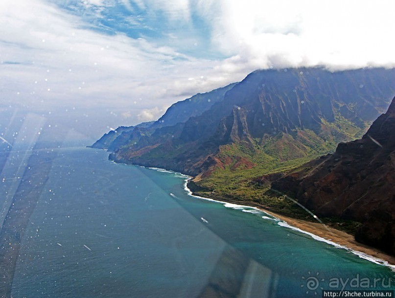На вертолете над Кауаи. Этап 3. На Пали — берега крутых скал