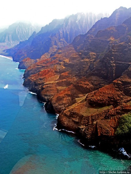 На вертолете над Кауаи. Этап 3. На Пали — берега крутых скал
