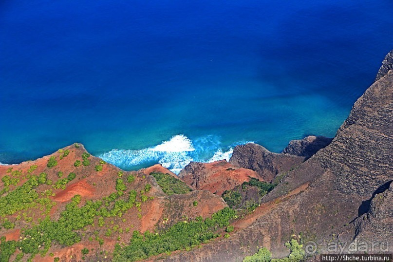 На вертолете над Кауаи. Этап 3. На Пали — берега крутых скал