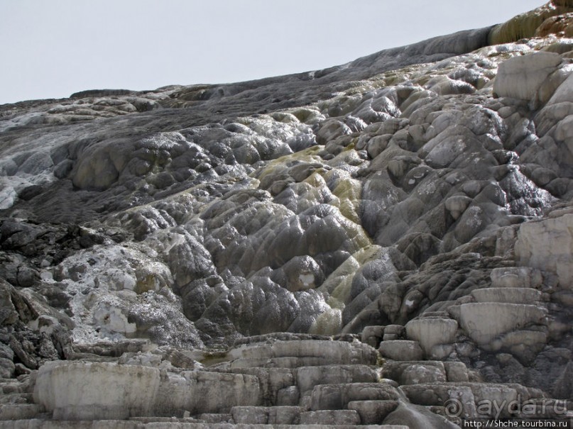 Мамонтовый источники - нижняя площадка. "Палец дьявола"