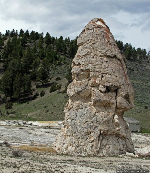 Мамонтовый источники - нижняя площадка. "Палец дьявола"