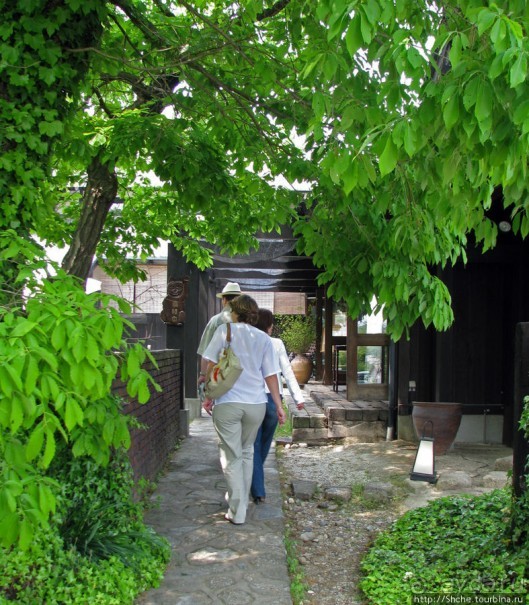 Кафе в старом стиле с магазином антикварных вещей