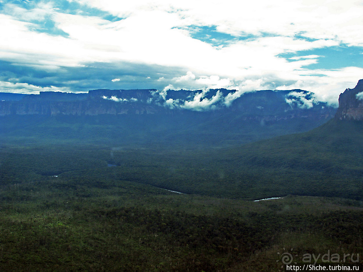 Осмотр водопада Анхель и гор нац. парка Канайма с самолета