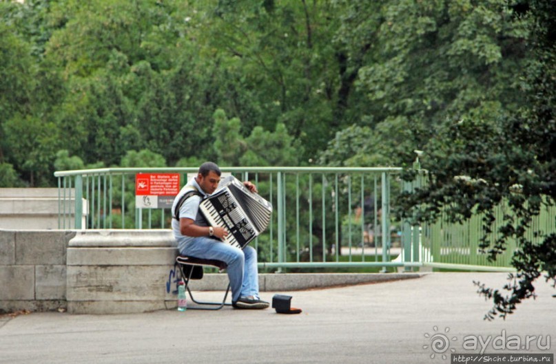 Городской парк Вены, сумерки