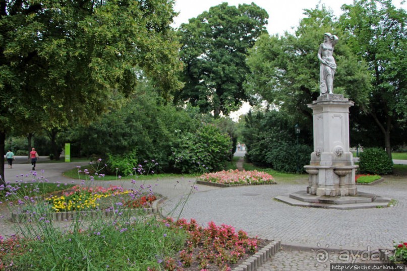 Городской парк Вены, сумерки