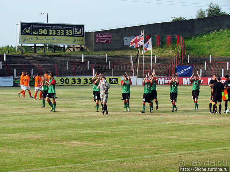 "Особенности местечкового футбола" Лига Европы в Белфасте