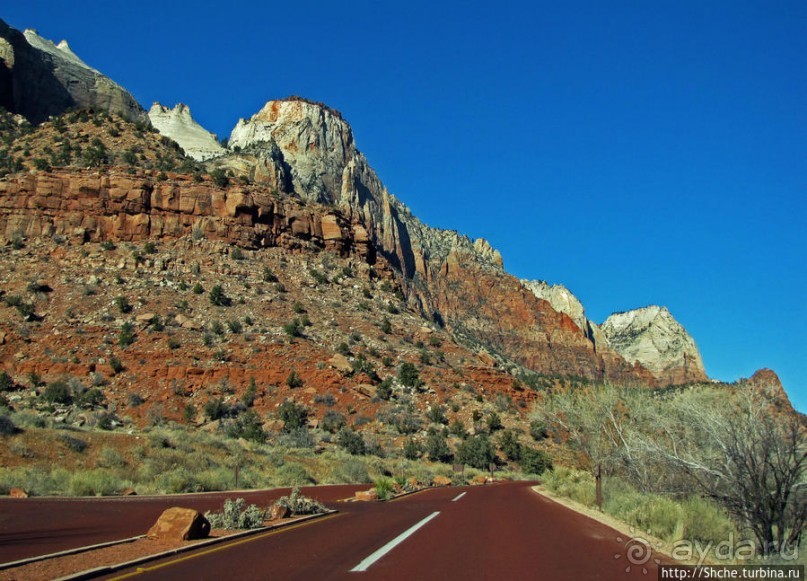 Зион. "Сквозной" маршрут по Zion-Mount Carmel Highway