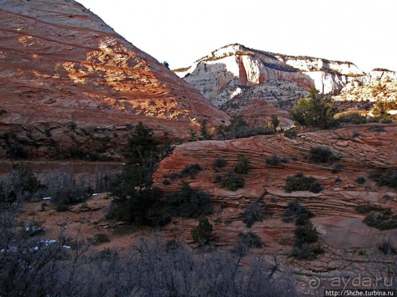 Зион. "Сквозной" маршрут по Zion-Mount Carmel Highway