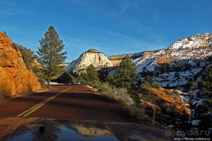 Зион. "Сквозной" маршрут по Zion-Mount Carmel Highway