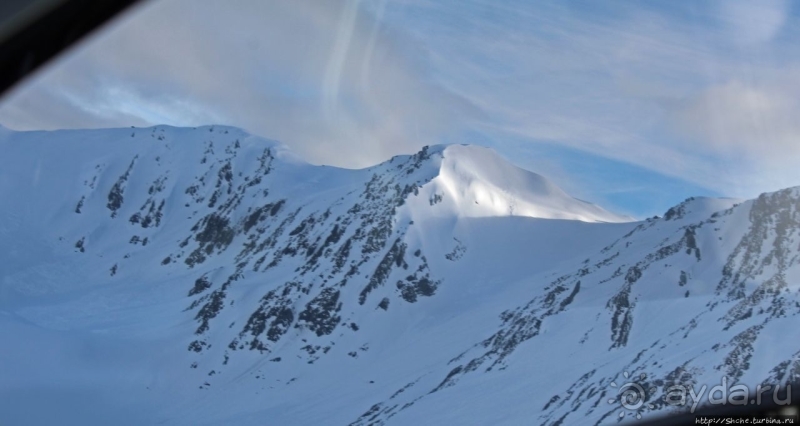 Ледник Франца-Иосифа, облет и высадка на вертолете