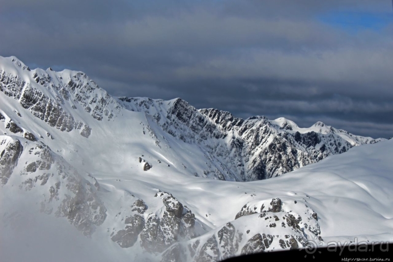 Ледник Франца-Иосифа, облет и высадка на вертолете
