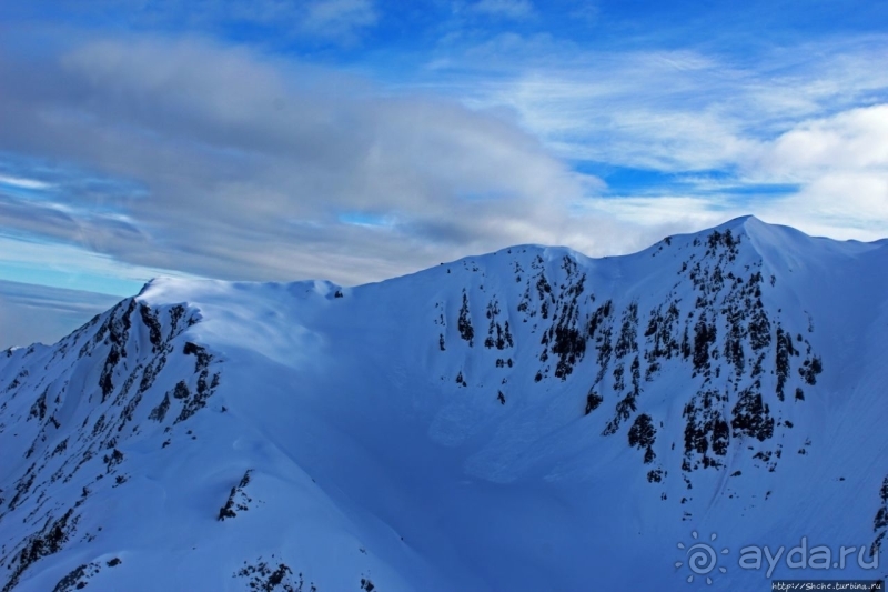 Ледник Франца-Иосифа, облет и высадка на вертолете