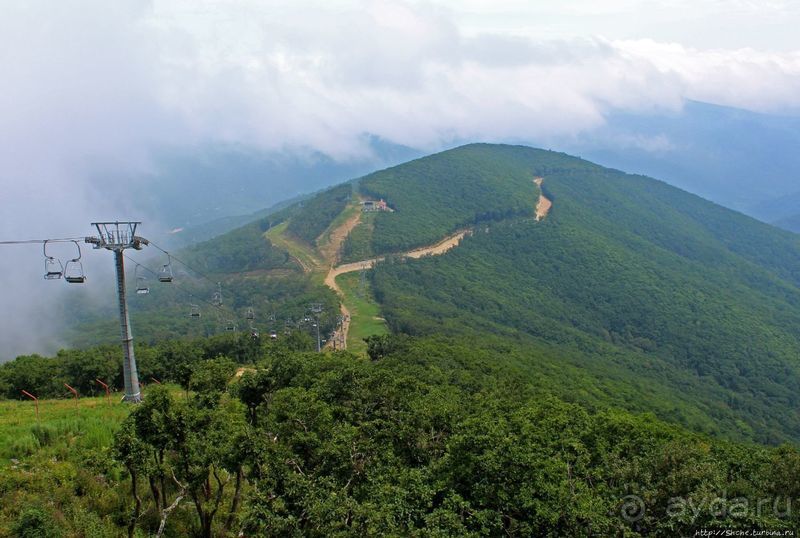 КНДР. На подъемнике на Taehwa Peak