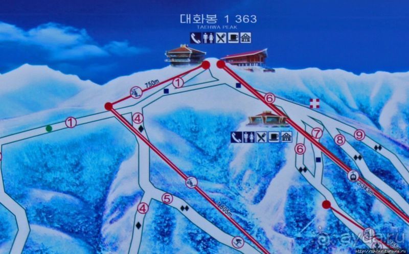 КНДР. На подъемнике на Taehwa Peak