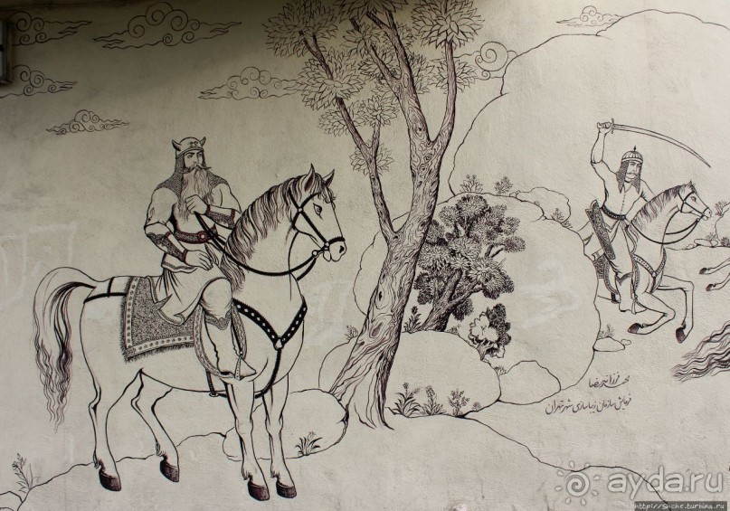 Персидский эпос на стенах армянского кафедрального собора