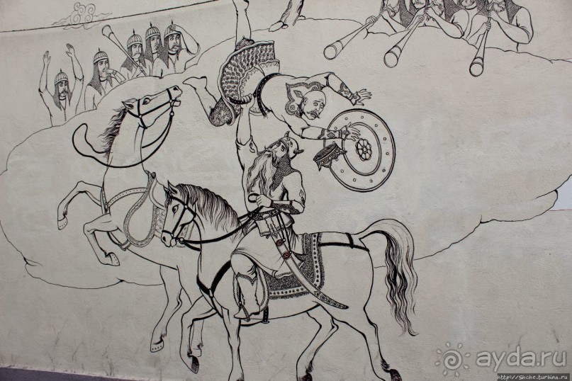 Персидский эпос на стенах армянского кафедрального собора