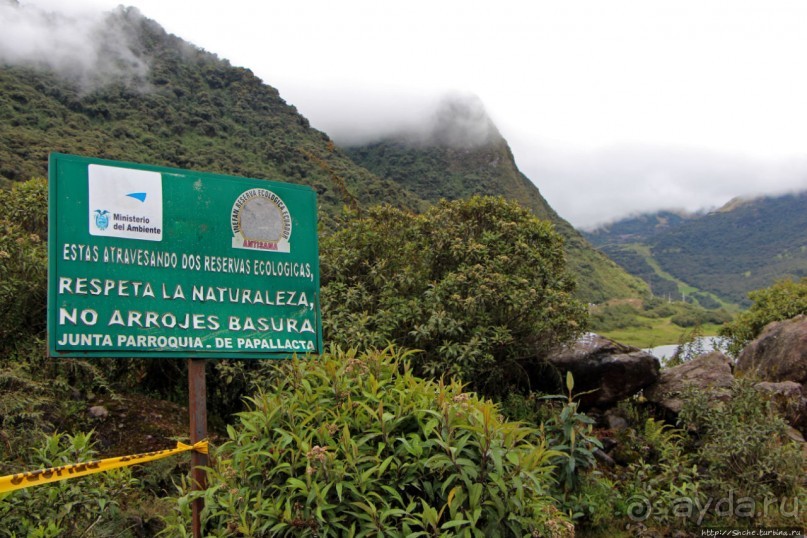 Лагуна Папальякта — живописное озеро в горах Эквадора