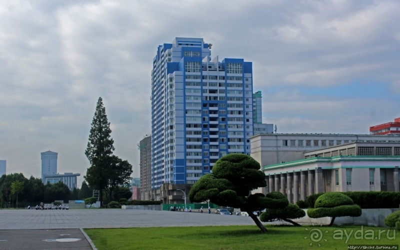 Площадь имени Ким Ир Сена и репетиция парада 9 сентября