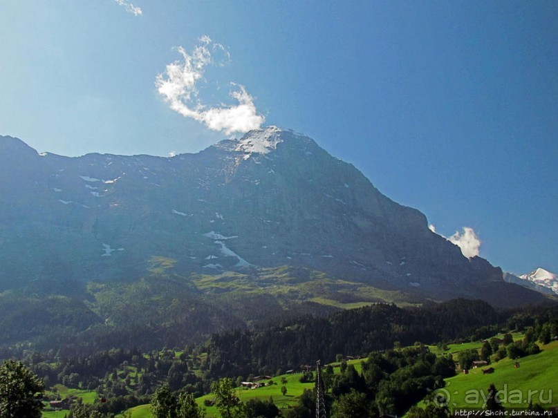 Зеленые Бернские Альпы. На поезде летом