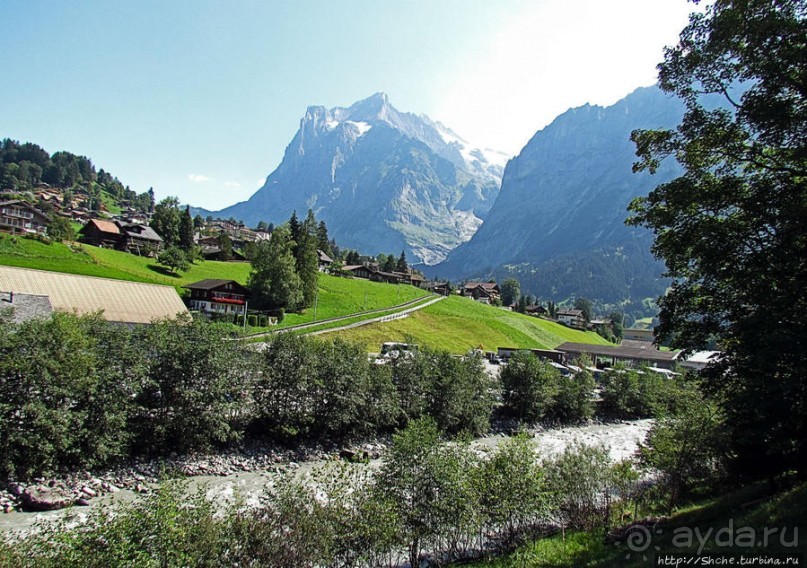 Зеленые Бернские Альпы. На поезде летом
