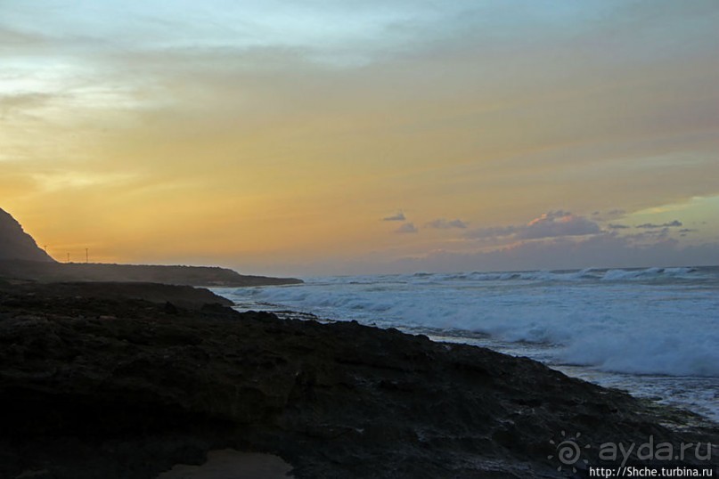 Закат и волны — вид чудесный