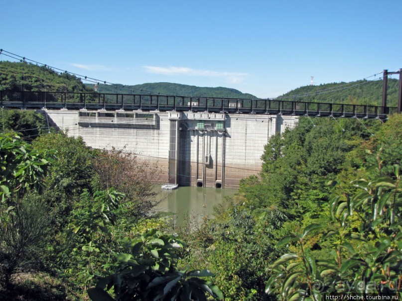 Michi no eki - "станция на дороге" недалеко от дамбы Оригава