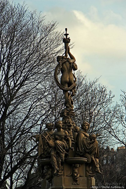 Ross Fountain — роскошный фонтан в роскошном Эдинбурге