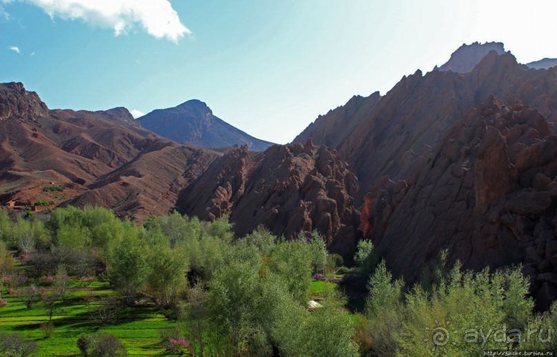 Живописное Марокко. Каньон "Пальцы обезьяны"