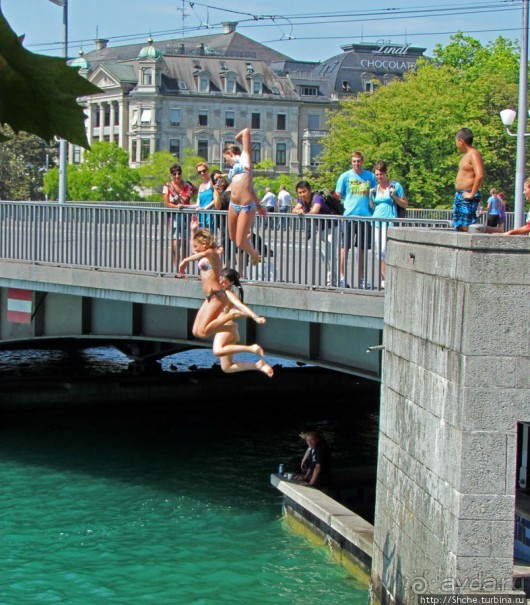 Жара на Цюрихском озере