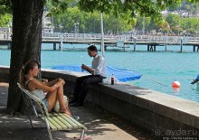 Жара на Цюрихском озере