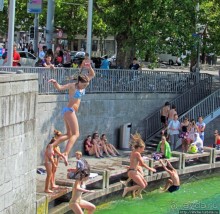 Жара на Цюрихском озере