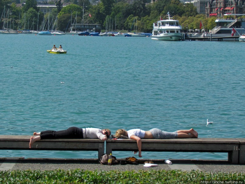 Жара на Цюрихском озере
