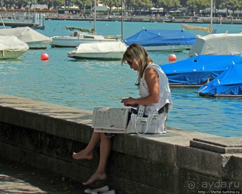 Жара на Цюрихском озере