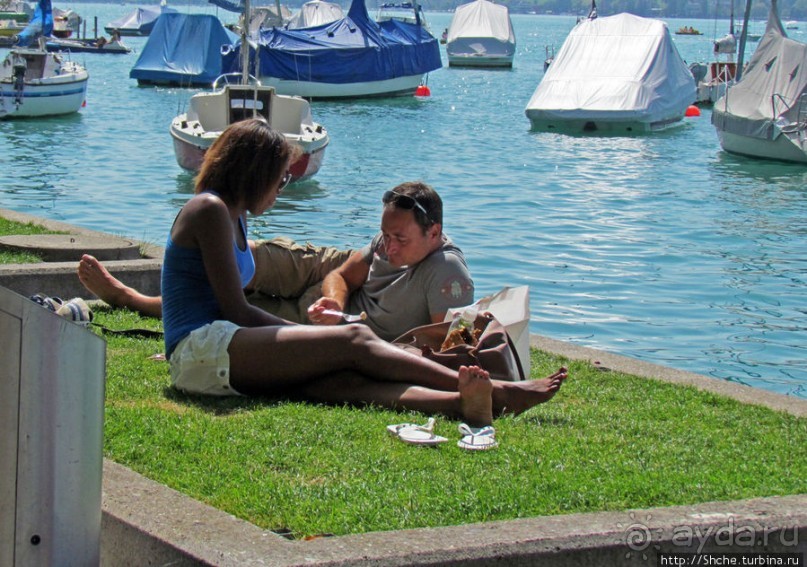 Жара на Цюрихском озере