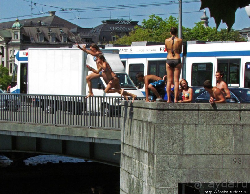 Жара на Цюрихском озере