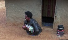 Деревня Rwamahungu. Так живет 70% населения Уганды