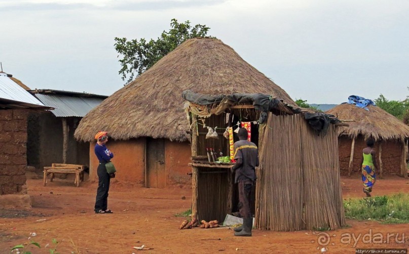Деревня Rwamahungu. Так живет 70% населения Уганды