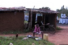 Деревня Rwamahungu. Так живет 70% населения Уганды