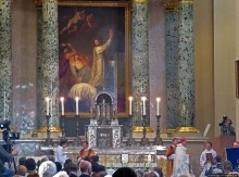 Кафедральный собор Вильнюса в праздничный день