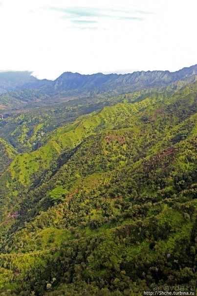 Над Кауаи на вертолете. Этап 1. Над "Парком Юрского периода"