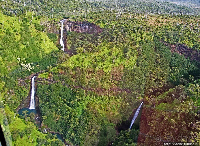 Над Кауаи на вертолете. Этап 1. Над "Парком Юрского периода"