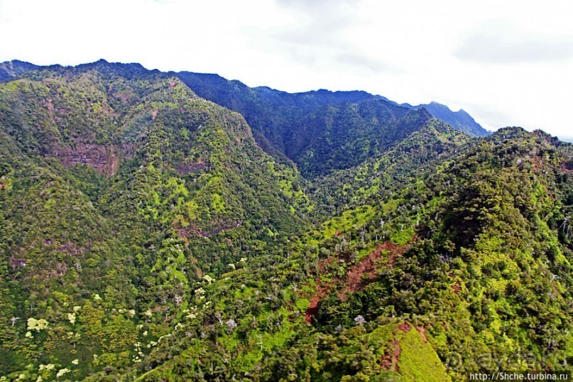Над Кауаи на вертолете. Этап 1. Над "Парком Юрского периода"
