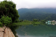 Катим по КНДР. Остановка на живописном озере Симпхен